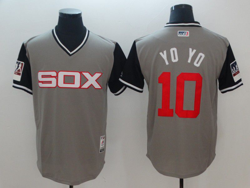 Men Chicago White Sox 10 Yo Yo New Rush Limited MLB Jerseys